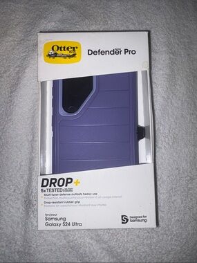 OtterBox Defender Pro Case for Samsung Galaxy S24 Ultra - Purple